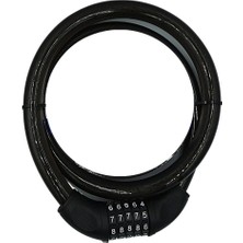 Nemere YM-747 120CM 20MM 5 Şifreli Siyah Motorsiklet Kilidi