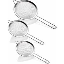 Just Cheap Store Büyük 3'lü Metal Süzgeç ROYALEKS-CLKN-1359