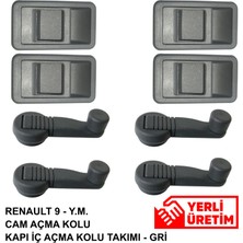 DEPAR R9 Ym Cam Açma Kolu - Kapı Iç Açma Kolu Takımı Gri
