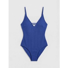 LC Waikiki Bant Detaylı Kadın Çıkarılabilir Pedli Mayo  (S6)