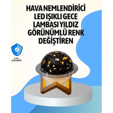 Pileli Store Projektör Işıklı ve Aromaterapi Destekli Taşınabilir Nemlendirici Cihaz USB Bağlantılı