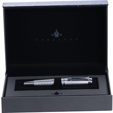 Steelpen World Serisi 2711 Mat Krom Dolma Kalem+Tükenmez Kalem Seti