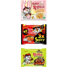 Buldak Hot Chicken Ramen 3'lü Kombo Karışık Paket Helal