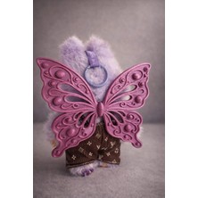 Pop Mart Sadece Kanat Dekoratif Kelebek Labubu Oyuncak Çocuk Aksesuar – Uyumlu 3D Baskı Figür Kanadı Mor