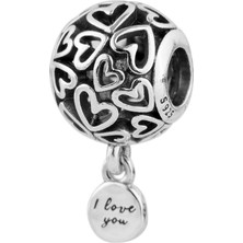 Fubena Kafesişi Kalp Love Sallantılı Charm