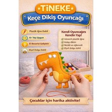 Tineke 1 Adet 3 Yaş Çocuklar Için Eğitici Oyuncak Kendin Yap Montessori Keçe Dikiş El Sanatları Seti Dinozor