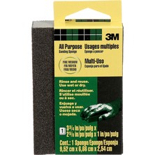 3m 908NA 908 Küçük Alan Zımpara Süngeri, Ince/orta, 3-3/4 "x 2-5/8", 1-Paket