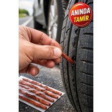 Medushop 10 Adet Lastik Tamir Fitili Tubeless Lastik Onarım Yedeği Oto Motosiklet Bisiklet Uyumlu
