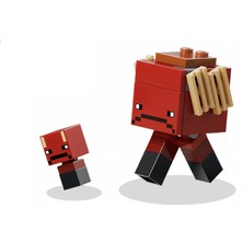 LEGO Minecraft 90 - Strider Big Figure ve Baby Strider Orijinal Minifigür