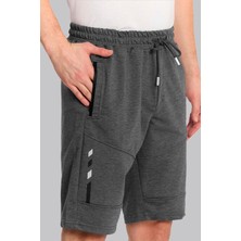 Slazenger 7045 Erkek Pamuklu Şort Bağcıklı Bel Rahat Kalıp Günlük Spor