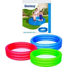 Belle Fusion Mey Ithalat® 102*25 cm  Poşetli Düz Renk Çocuk Oyun Havuzu