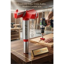 Flamex 45 mm Ahşap Menteşe Yuvar Teri Açma Ahşap Delme Matkap Ucu 1 cm Şaft 722977