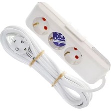 Just Cheap Store Asel 3'lü Topraklı Grup Priz 7mt