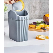 A&A Tezgah Üstü Çöp Kovası - Tuvalet Banyo Mutfak Masaüstü Düzenleyici 2.5 Litre
