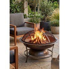 Efsoon Organics Premium Metal Bahçe ve Teras Ateş Çukuru – Büyük Boy Şık Tasarım & Güvenli Kullanım