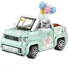 Markaon LZ-1132  balon Arabası Yeşil 779 Parça Block Oyuncak