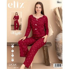 Eliz Waffle Fiyonklu Pijama Takım
