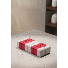 Kırmızı Beyaz Fidget - Katlaç, Sonsuz Küp, Stres Küpü