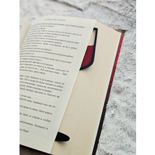 Dağ Teknoloji Kadeh Tasarımlı Kitap Ayracı 3D Baskı Şık Dekoratif Okuma Ayracı Bookmark
