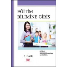 Anı Yayıncılık Eğitim Bilimine Giriş