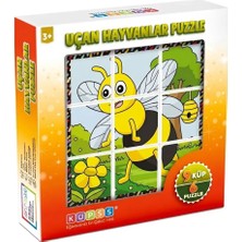Küpss Uçan Hayvanlar Yapboz - 9 Küp 6 Puzzle