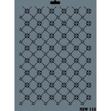 Alvera Rich New Seri N-115 Stencil 35X25 cm