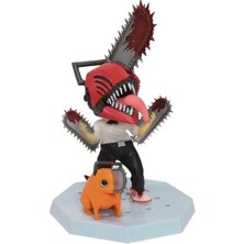 Dünyadan Hediyeler Testere Adam Aksiyon Figürü ve Pochita Pvc Anime Figür 16CM
