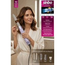 Sinbo SHD-1760 5in1 Saç Şekillendirici Bldc Motor 110000 Rpm Negatif Iyon Mor