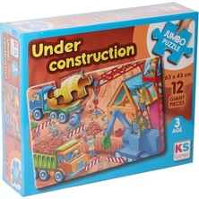 Pazarcan Jp 314004 Under Construction Puzzle 12 Parça