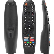 Zibox Onvo OV50F900-OV55F900 - Dijitsu - Saba - Profilo Netflix-YouTube-Prime Video-Google Play Tuşlu Ses Komutlu Lcd Led Tv Kumandası