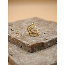 Stelle Jewelry Taşlı Uzun Kıkırdak Küpe