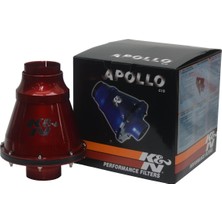 K&N Apollo Açık Hava Performans Filtre Kiti 70mm Kırmızı, DAHI81