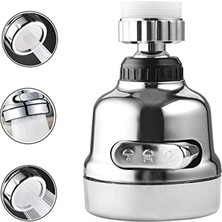 Nemere Krom 3 Fonksiyonlu Mutfak Lavabo Başlığı 360 Derece Döner Musluk Ucu