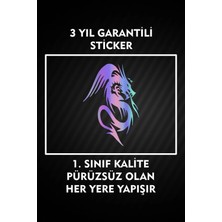 Özgül Reklam Ejderha Sticker / Etiket / Araç Sticker /  Araba Sticker