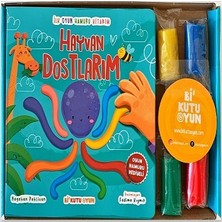 Bi Kutu Oyun Ilk Oyun Hamuru Kitabım - Hayvan Dostlarım (Oyun Hamuru Hediyeli)