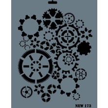 Alvera Rich New Seri N-173 Stencil 35X25 cm