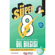 Nitelik Yayınları Süper 8. Sınıf Yeni Nesil Dil Bilgisi Soru Kitabı