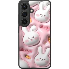 Aksel Kılıf Samsung Galaxy S26 Uyumlu Glossy Premium Mat Siyah Baskılı Silikon Kılıf