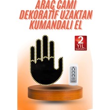 Pazarcan Kumandalı El LED Araba Içi 4 Farklı Mod El Orta Parmak LED