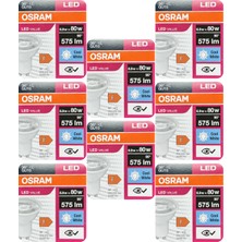 Avarson (8 Adet) Ledvance 6,9W GÜNIŞIĞI-ILIK Beyaz (4000K) GU10 Duylu LED Spot Ampul