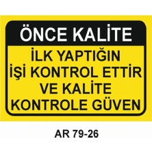 Outdoor One İŞ GÜVENLİĞİ UYARI LEVHASI 1 ADET PVC 21 X 29CM