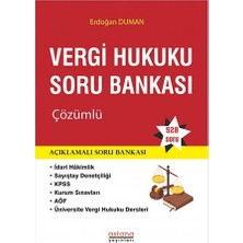 Astana Yayınları Vergi Hukuku Soru Bankası Çözümlü