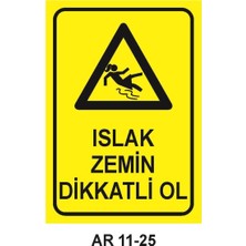 Outdoor One İŞ GÜVENLİĞİ UYARI LEVHASI 1 ADET PVC 21 X 29CM