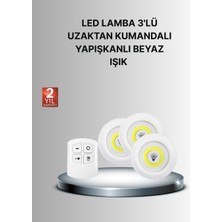 Pazarcan Dekoratif Pratik 3’lü Kumandalı Spot LED Aydınlatma