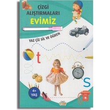 0-6 Yaş Yayınları Çizgi Alıştırmaları Evimiz
