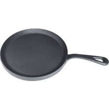 Naturpan Krep Tavası Pankek Akıtma Cizleme Tavası Kaplamasız Gerçek Demir Döküm 24 cm
