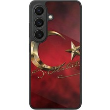 Aksel Kılıf Samsung Galaxy S26 Uyumlu Glossy Premium Mat Siyah Baskılı Silikon Kılıf