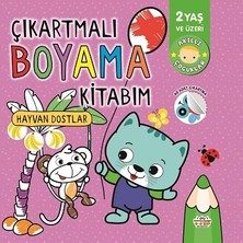 Parıltı Yayınları Çıkartmalı Boyama Kitabım-Hayvan Dostlar