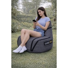 Zero Model Armut Puf Koltuk - Kırmızı Siyah Oyuncu Koltuğu