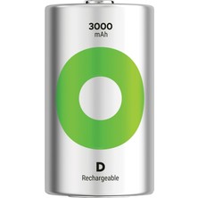  3000 mah d boy şarjlı pil büyük boy (2 li paket) gp300dhcr21-2tlb2